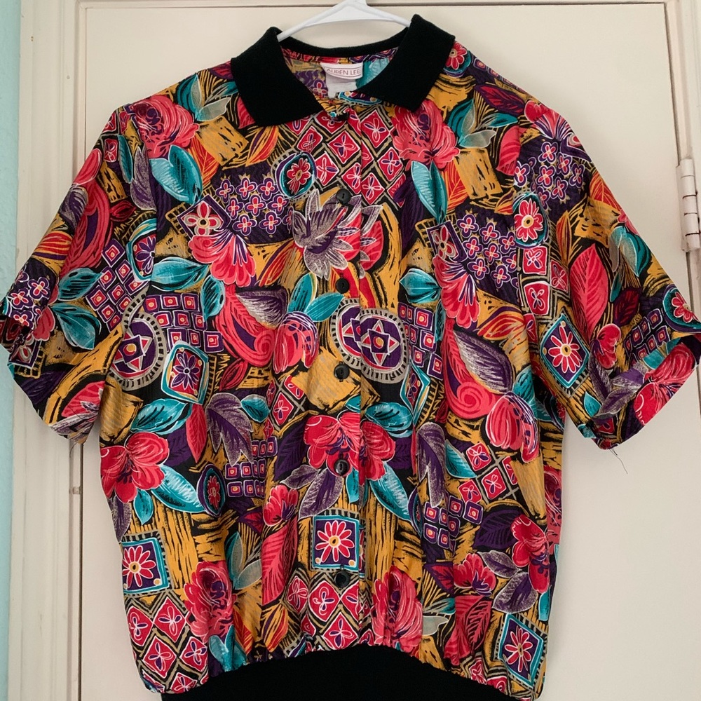 Vintage 80s button up shirt